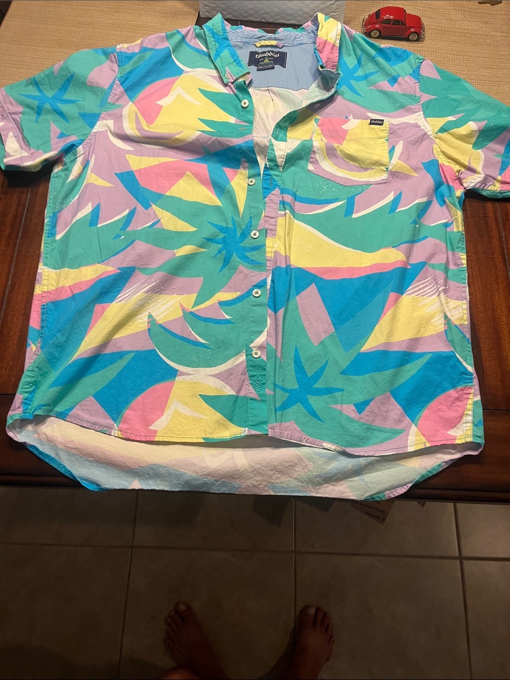 2xl chubbies Multicolor Tropical Print Button-Down Shirt xxl